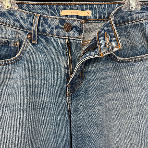 Levi’s Low Loose Raw Hem Straight Leg Jeans W27 L30 - Picture 4 of 10